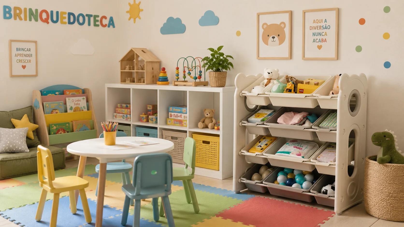 Como montar uma brinquedoteca pequena e funcional