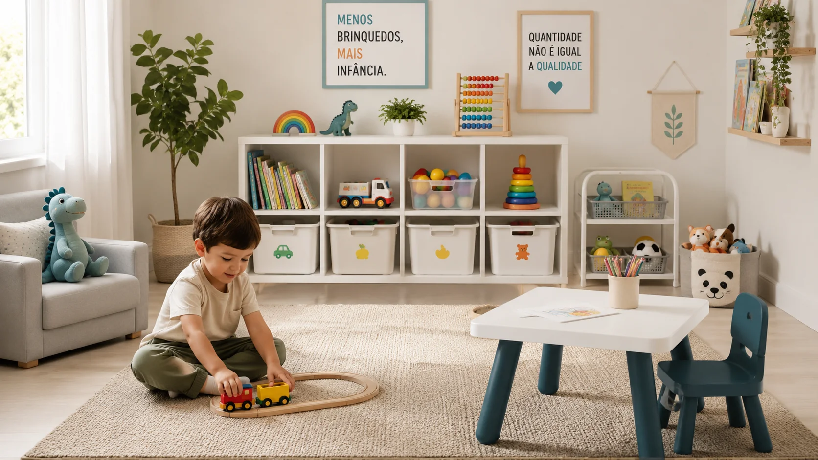 Quantos brinquedos uma criança realmente precisa?